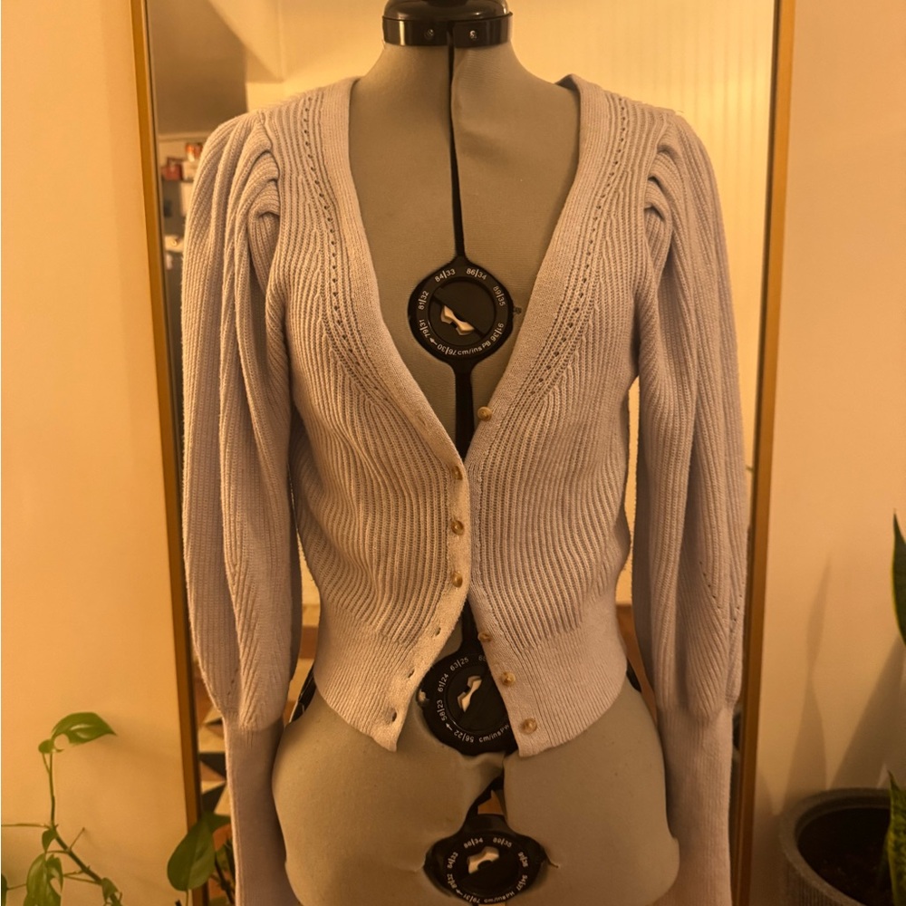 Abercrombie pale blue cardigan with wide sleeves